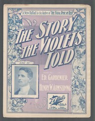 STORY THE VIOLETS TOLD Gardenier/Armstrong 1901 JERE SANFORD Sheet Music
