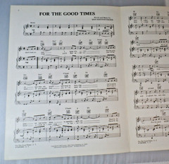 Vintage Sheet Music – KRIS KRISTOFFERSON For The Good Times 1970 – Ray Price