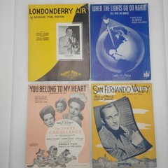 Vintage Sheet Music Lot Of 60 1950ish Show Tunes & Other Classics Great Graphics