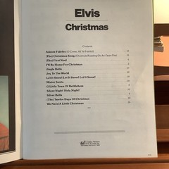 Elvis Christmas Music Book Piano Vocal Guitar 13 Songs Charles Hansen Music