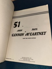 51 by John Lennon & Paul McCartney Easy Big Note Guitar