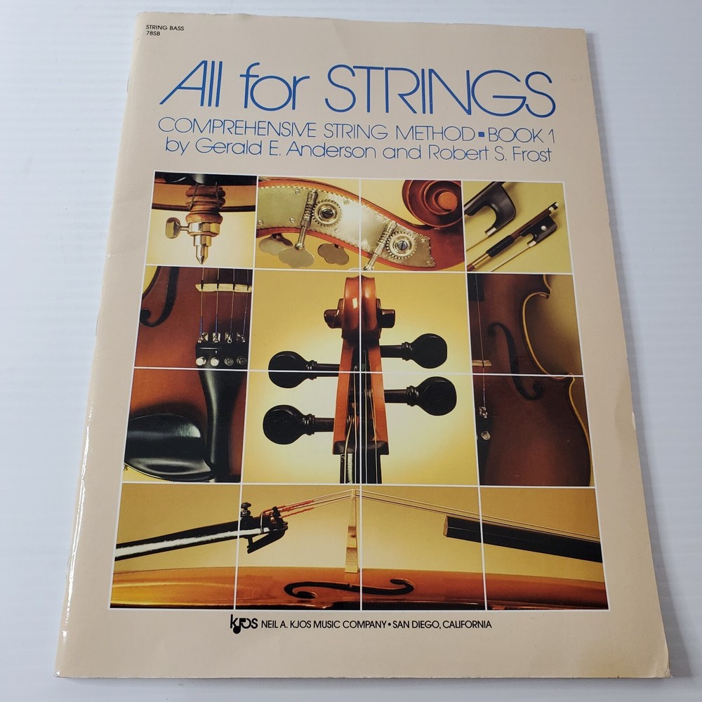 All For Strings Comprehensive String Method Book 1 Bass Robert Frost Songbook