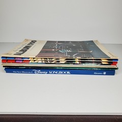 Vintage Music Book Piano Clarinet Trumpet Disney Songbook Standard Of Excellence