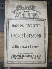 6×9 Ragtime Band Arrangement Sheet Music BLACK AND WHITE Piano/Violin/Trombone