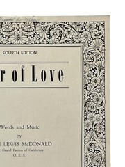 1952 Sheet Music STAR OF LOVE Fourth Edition John Lewis McDonald
