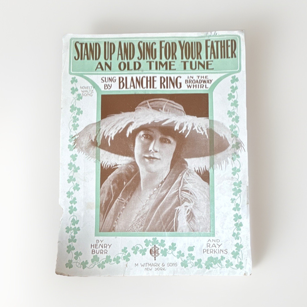 M Witmark & Sons « Stand Up and Sing for Your Father » Piano/Vocal Solo MPN 6499-4