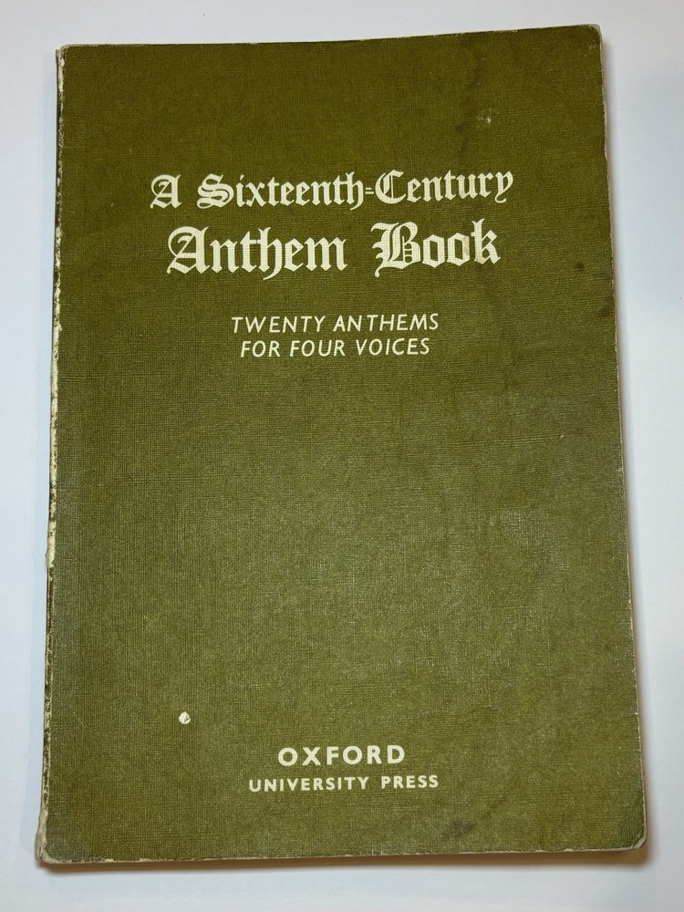 A Sixteenth-Century Anthem Book Religious Choral Vocal STAB Music Book