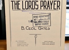 Choral Music « The Lord&rsquo;s Prayer » Music by B. Cecil Gates Mixed Voices