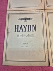 Vintage Haydn 30 Celebrated Quartets Band I Complete 4 Parts Edition Peters Set