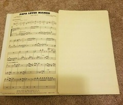 1954 PAPA LOVES MAMBO Fox Trot Sheet Music Al Hoffman Multiple Parts