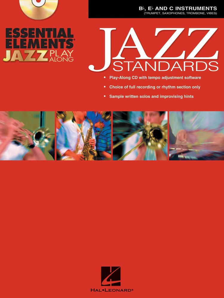 Essential Elements Jazz Play-Along Standards Bb Eb C Sheet Music Book CD Pack