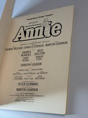 Rare Annie Vocal Score 1977 Near Mint 128 Page Broadway Musical Charles Strouse