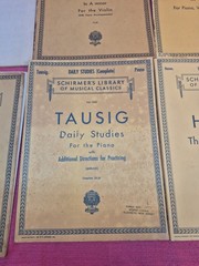 Lot of 9 Vintage Schirmer&rsquo;s Library Musical Classics Piano Violin Sheet Music…