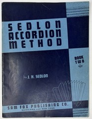 Sedlon Accordion Method Books One Two & Three 1939 Instruction Program Trio
