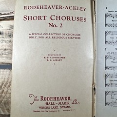 New Rodeheaver-Ackley Short Choruses No. 2 (1944 Paperback Songbook)