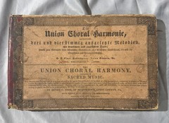 Pennsylvania Choral Harmony 1859 Hymnal Songbook German/English 6th Edition PA