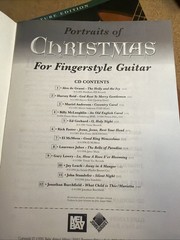 Christmas Fingerstyle Guitar Tab Songbook Portraits of Christmas No CD Very Good
