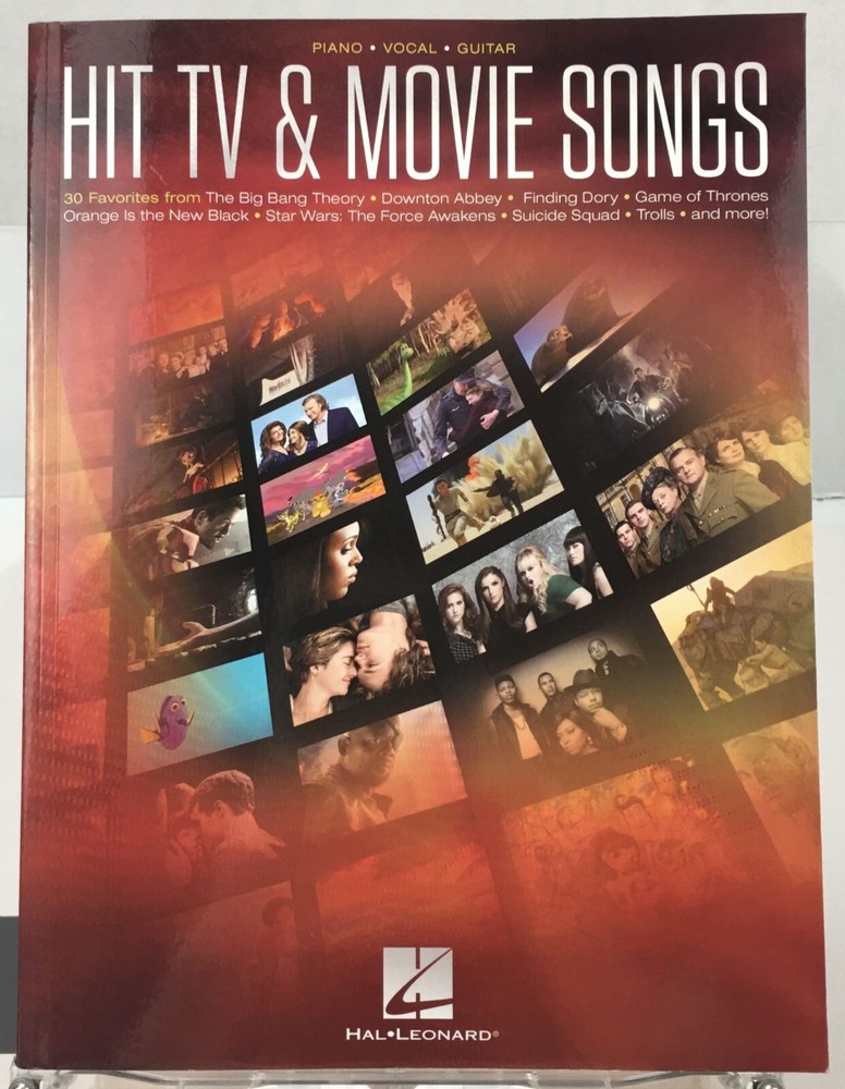 Hal Leonard Hit TV and Movie Songs Piano Vocal Guitar Songbook Sheet Music