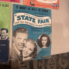 5 Movie Sheet music 20th Century-Fox State Fair, Iceland, Nob Hill, Coney Island