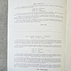 M. Witmark & Sons Young Pianist’s Library No.6-A Duet Recital Vol A