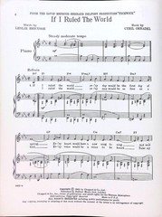 If I Ruled The World Sheet Music Pickwick 1963 Musical Cyril Ornadel Bricusse