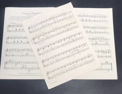 1929 COTTON PICKERS by Elizabeth Blackburn Martin Educational Piano Sheet Music