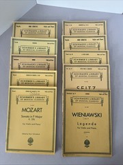 Schirmer&rsquo;s Library of Musical Classics Violin and Piano Lot of 10 Free Shipping