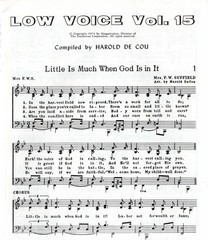 LOW VOICE, Volume No. 15 – Harold De Cou & Singspiration, 1974 PB