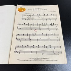 Vtg 1936 The Gay Cavalier For The Piano By Ella Ketterer Sheet Music