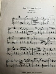 Undated 11×14 Bohemian Mazurka Sheet Music Po Starodavnu (Ye Olden Days)