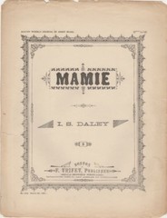 MAMIE, 1892 [1901] vintage Trifet sheet music
