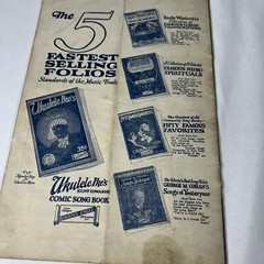 Vintage 1920 Wc Handys Famous Comic Blues For Ukulele