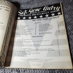 Sgt. Gene Autry Patriotic Hillbilly Songs Folio P/V/G Western Music 1943