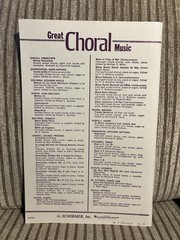 Faure Requiem Four-Part Chorus Soprano Baritone Soli Piano Schirmer Full Score