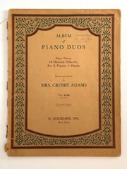 Album of Piano Duos, Nine Pieces of Medium Difficulty for 2 pianos 4 hands, 1926