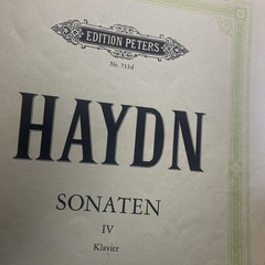 Vintage Edition Peters Haydn Sonaten IV Klavier Urtext Piano Sheet Music USA