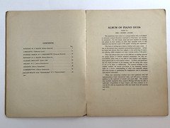 Album of Piano Duos, Nine Pieces of Medium Difficulty for 2 pianos 4 hands, 1926