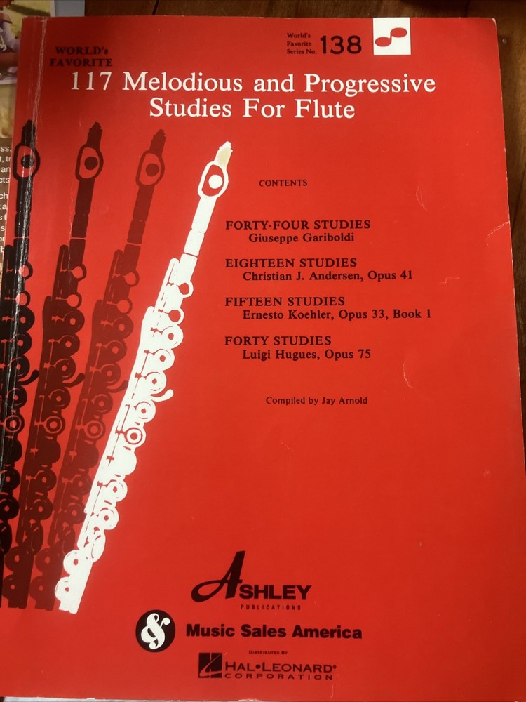 117 Melodious Progressive Studies Flute World&rsquo;s Favorite Ashley Series 128 Pages