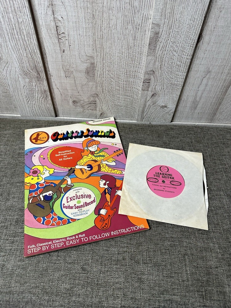 Vintage 1970 Kay Instrument Co Guitar Sounds Instructions Easy to Play Songbook
