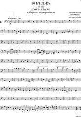 Simandl – 30 Etudes for Double Bass