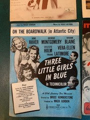 Vtg Lot 5 Sheet Music- He, Four Strong Winds, Three Little Girls Blue, Show Bus.