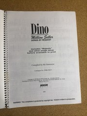 Dino Million Songbook Million Seller Songs By Request Piano Spiral Bound Good