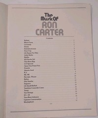 Music Of Ron Carter – Vintage 1970s Sheet Music Charles Hansen