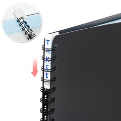 MECCALINE Sheet Music Folder (1 Pack, Black) – 40 8.5 x 11 inches, Black