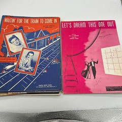 VTG 1910s-1950s Colorful Sheet Music Lot Piano Christmas Indianola 15 PC