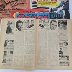 Lot of 10 1950s song lyrics magazines Popular Songs That Will Live Forever Best