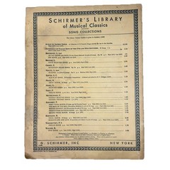 Vintage Schirmer Album Of Sacred Songs Low Voice Vol 1385 Vocal Sheet Music 1939