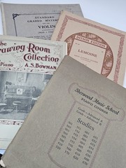 Lot 4 Vintage Piano / Violin Sheet Music / Books Early 1900s / Music Classics