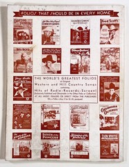 1940 THE GEORGIA CRACKERS Song Folio No. 1 20 ORIGINAL SONGS radio country music