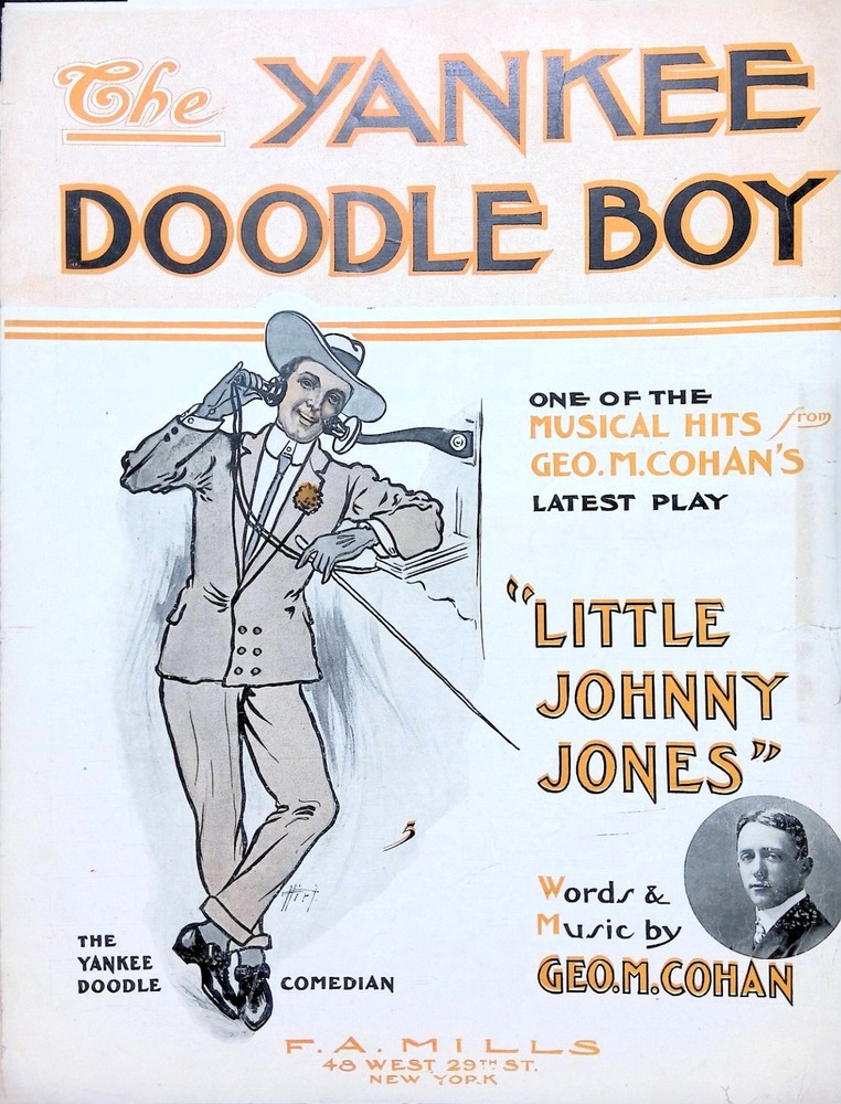 The Yankee Doodle Boy Sheet Music Little Johnny Jones 1904 Musical George Cohan